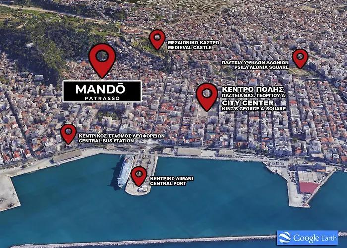 Mando Patrasso - Classical Apartment In The Center Of Patras With Free Parking